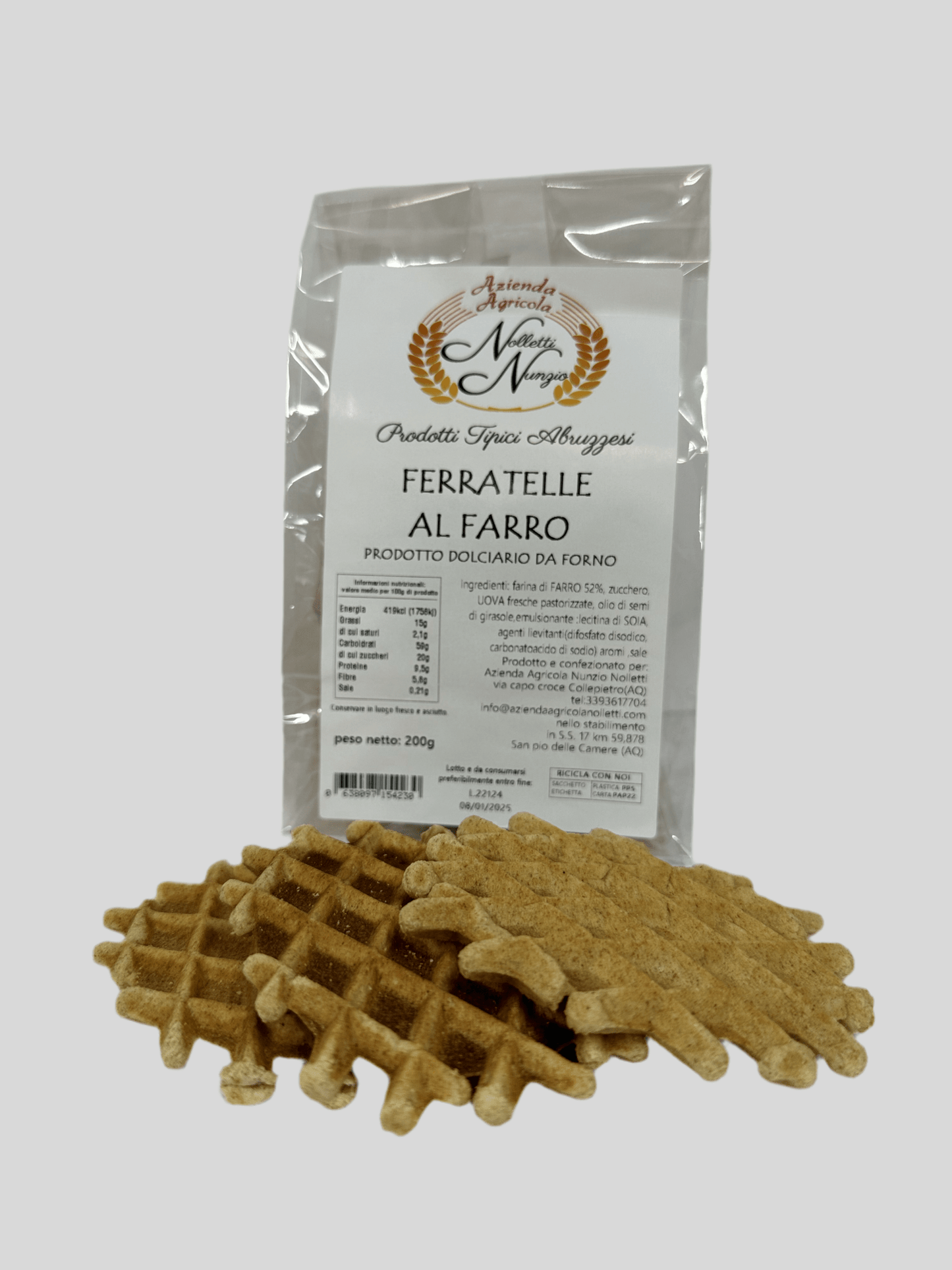 Ferratelle al Farro 200g - Shop Azienda Agricola Nunzio Nolletti