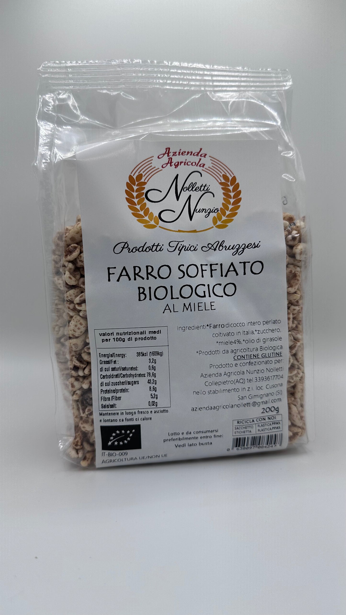 Farro Soffiato Biologico Al Miele