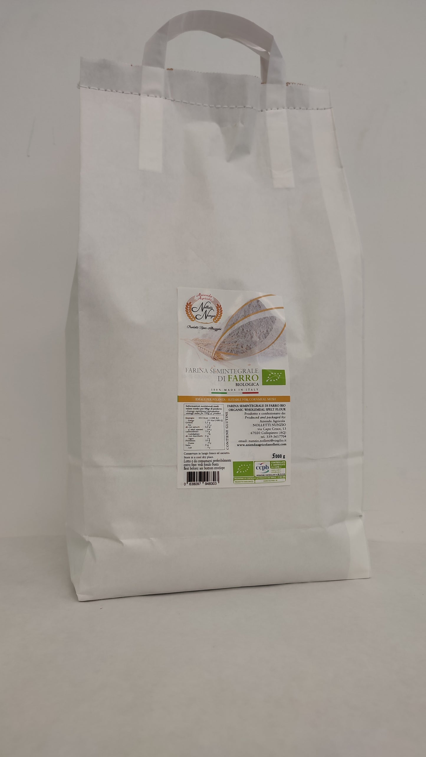 Farina semi integrale di Farro BIO 5 kg