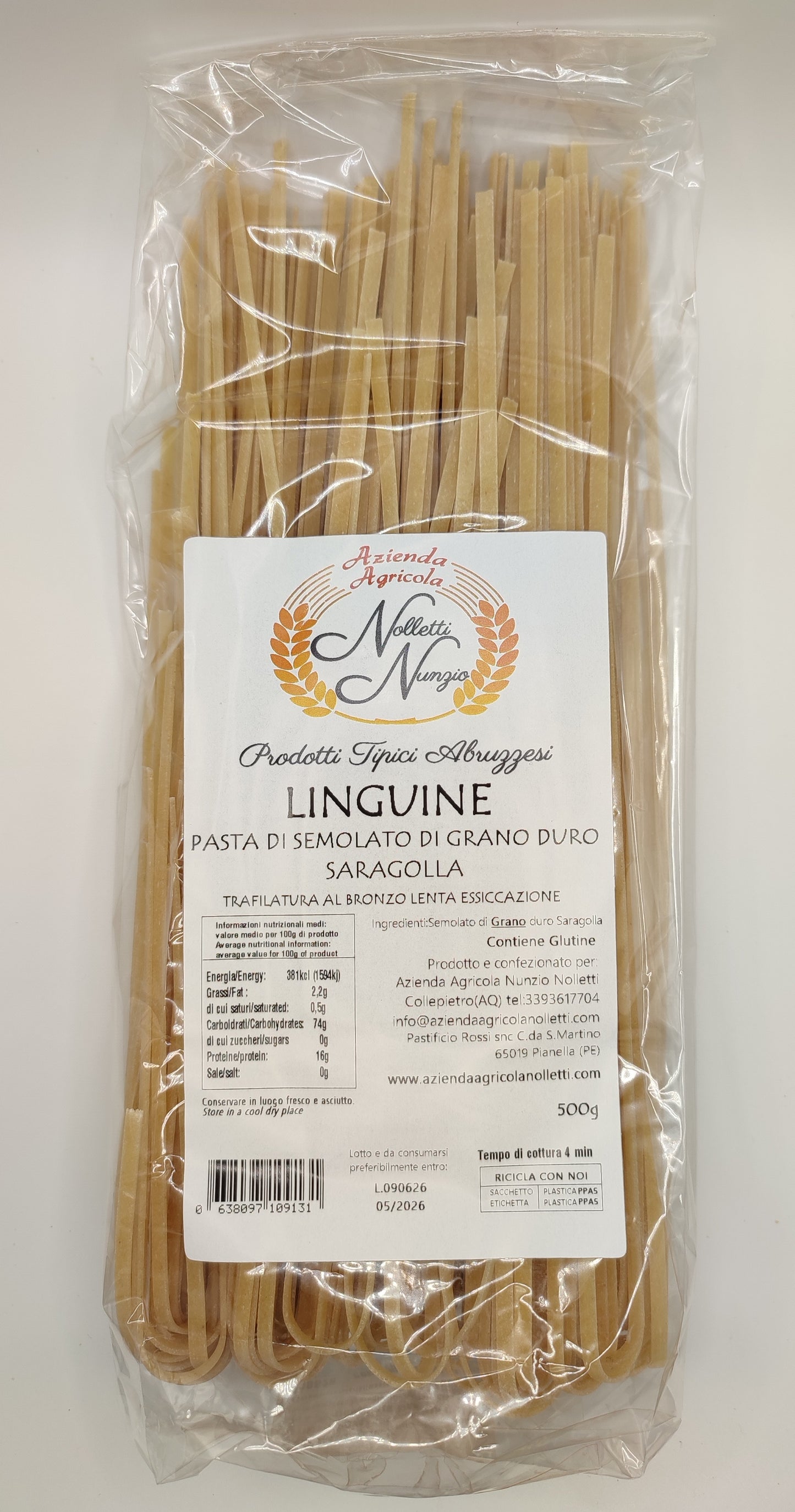 Linguine di Grano Duro Saragolla 500g